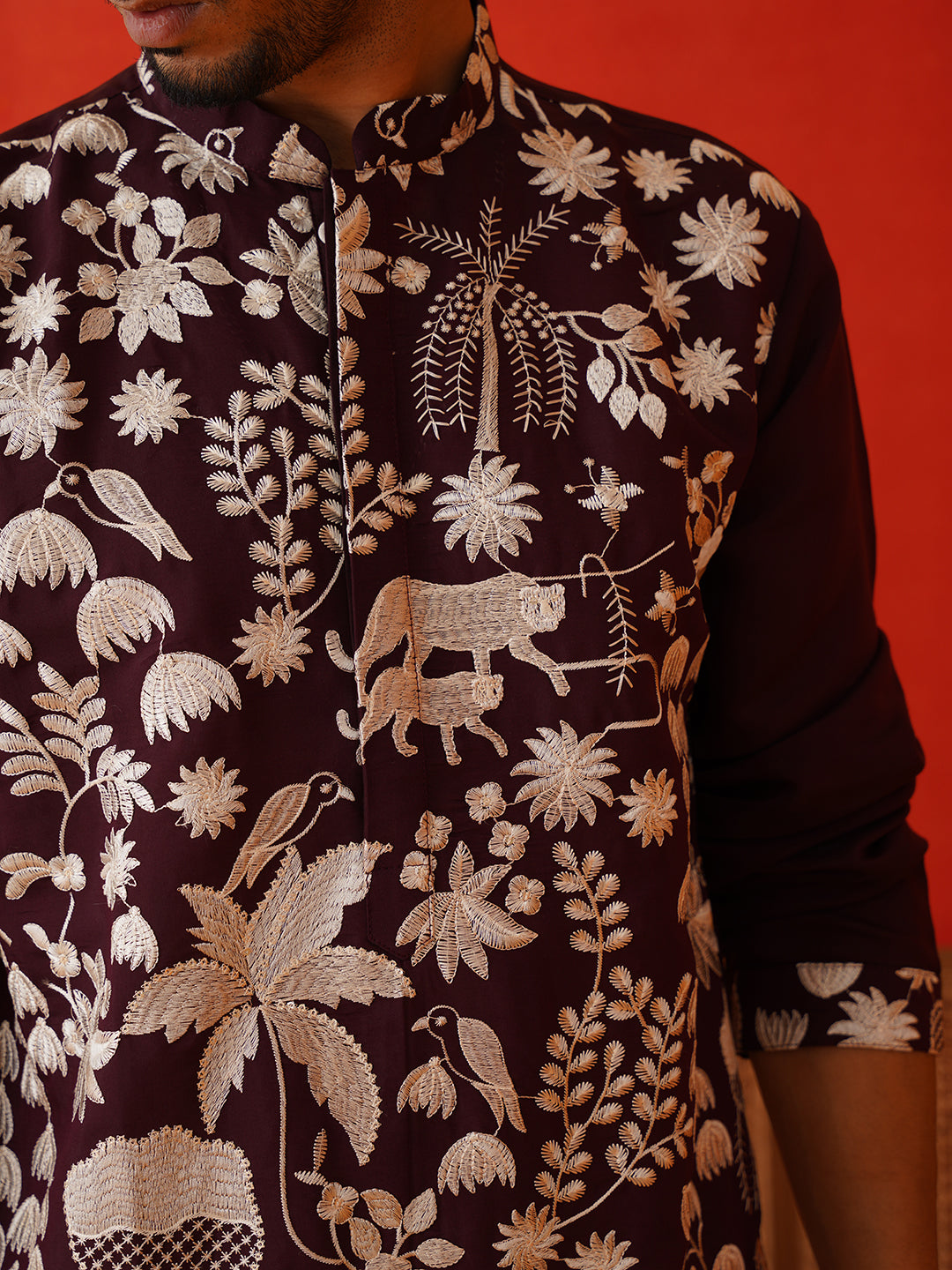 Embroidered Straight Kurtas.