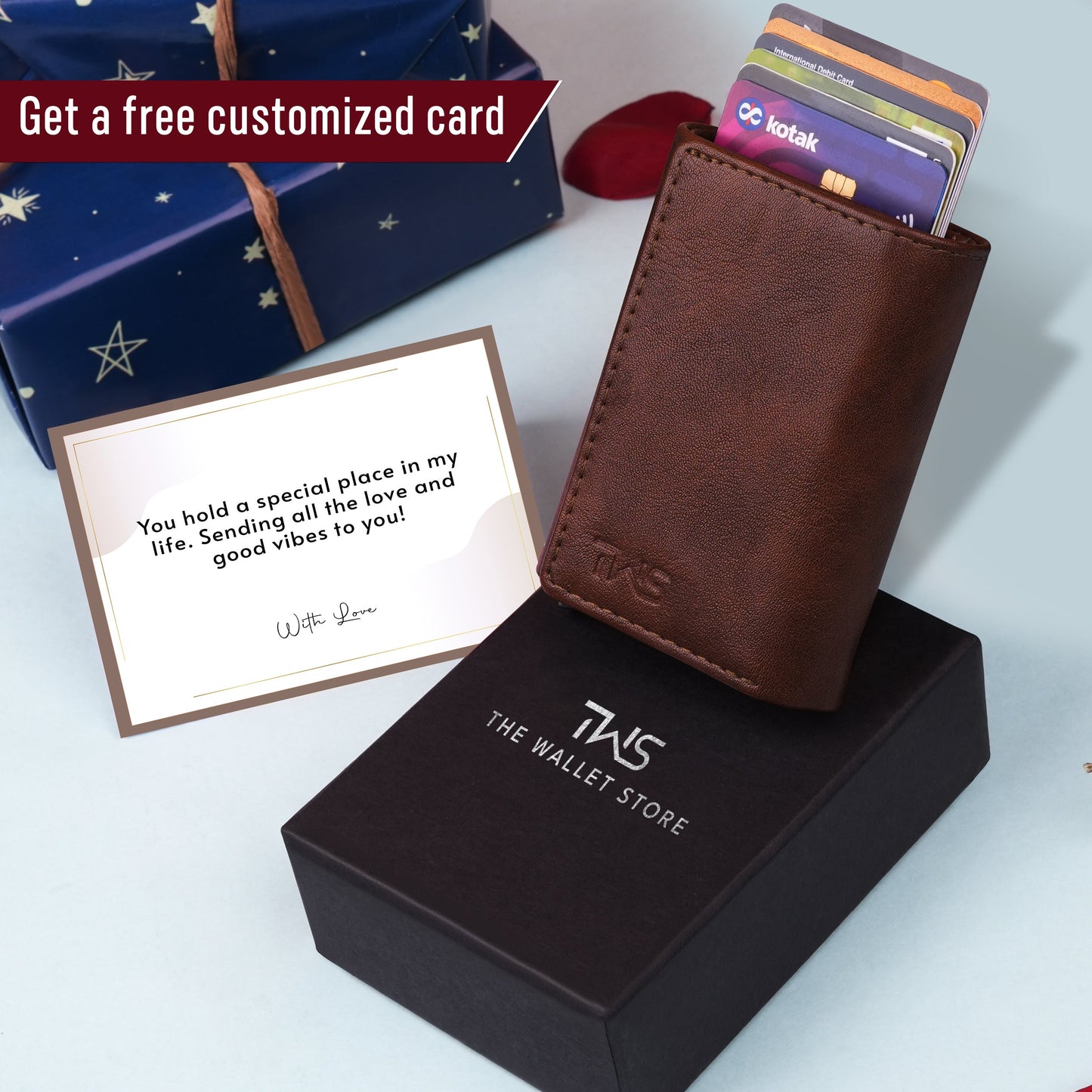 Maverick RFID Protected Wallet Cardholder - Brown