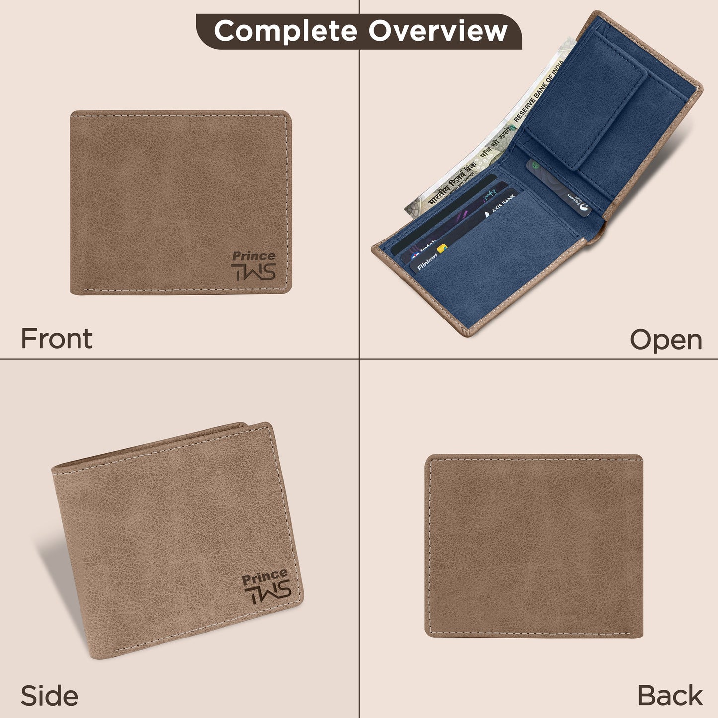 Regal Suede Leather Bi-Fold Wallet