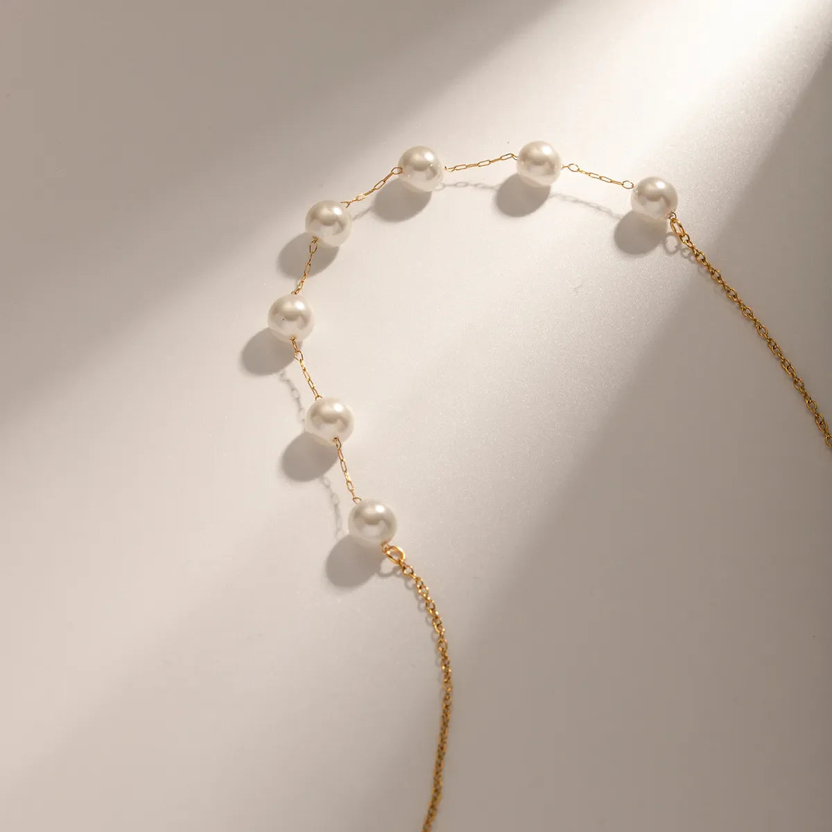 Pearl Gold Plated Stainless Steel Anti-Tarnish Necklace