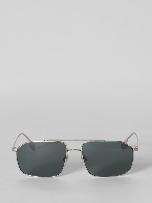 Burberry Rectangle Mens  Metal Sunglasses