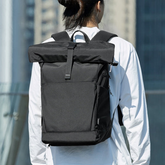 Travel Roll Top Backpack 30L - Black