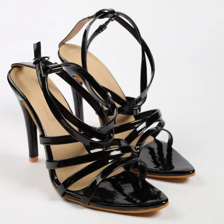 Devil Land Black Pointed Heels