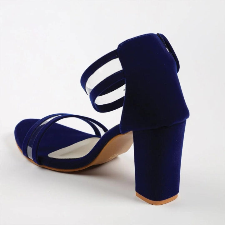 Starlit Ankle Strap Block Heels