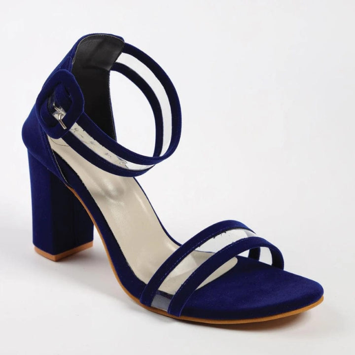 Starlit Ankle Strap Block Heels