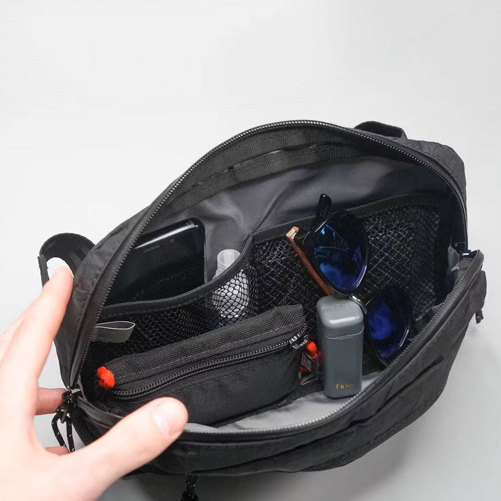 Ziptop Sling Bag - Navy Tritone