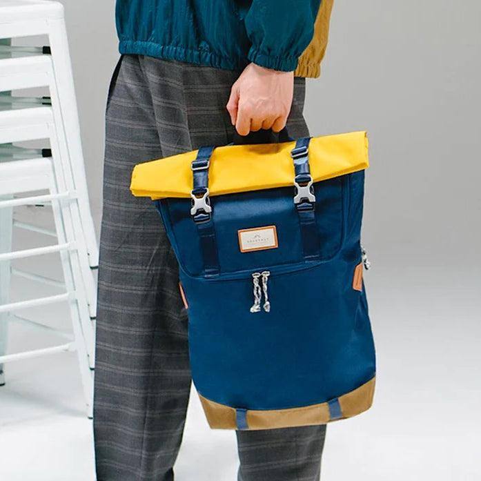 Christopher Travel Backpack 18L - Navy x Mustard