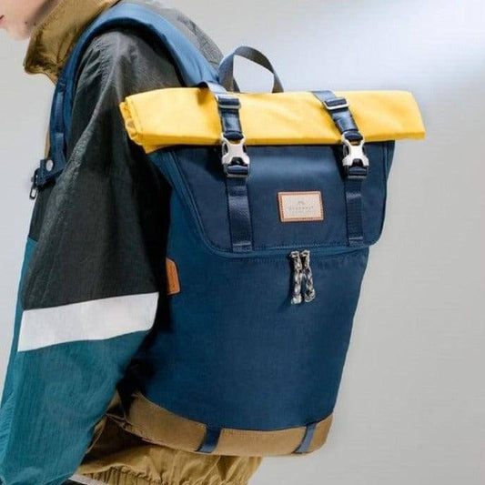 Christopher Travel Backpack 18L - Navy x Mustard