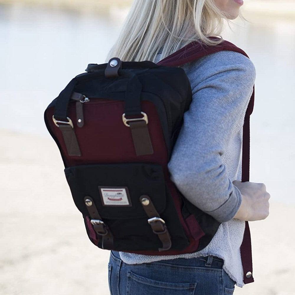 Macaroon Backpack 16L - Wine x Black
