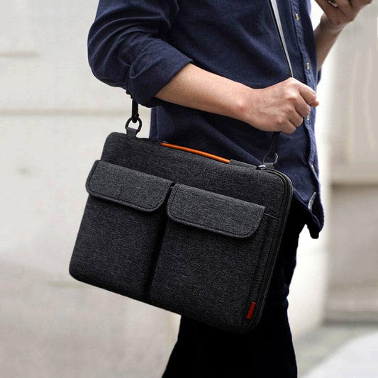 EdgeKeeper Laptop Bag - Black Grey 14 Inches