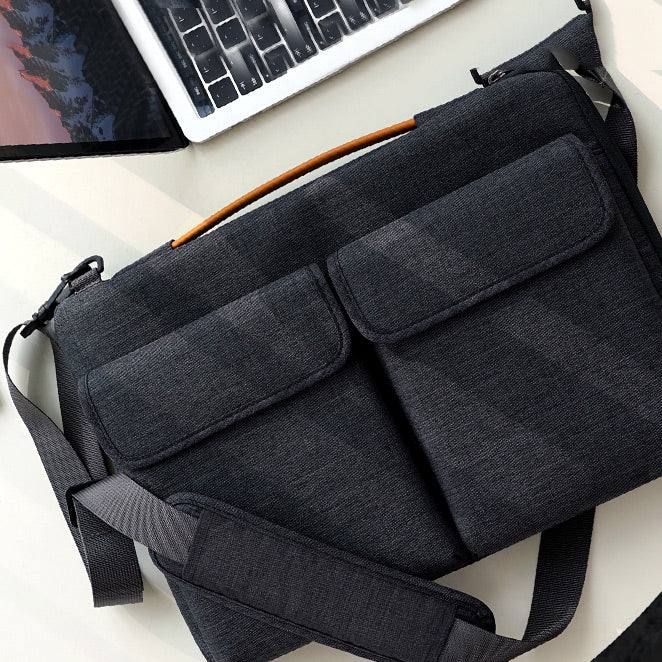 EdgeKeeper Laptop Bag - Black Grey 15.6 Inches