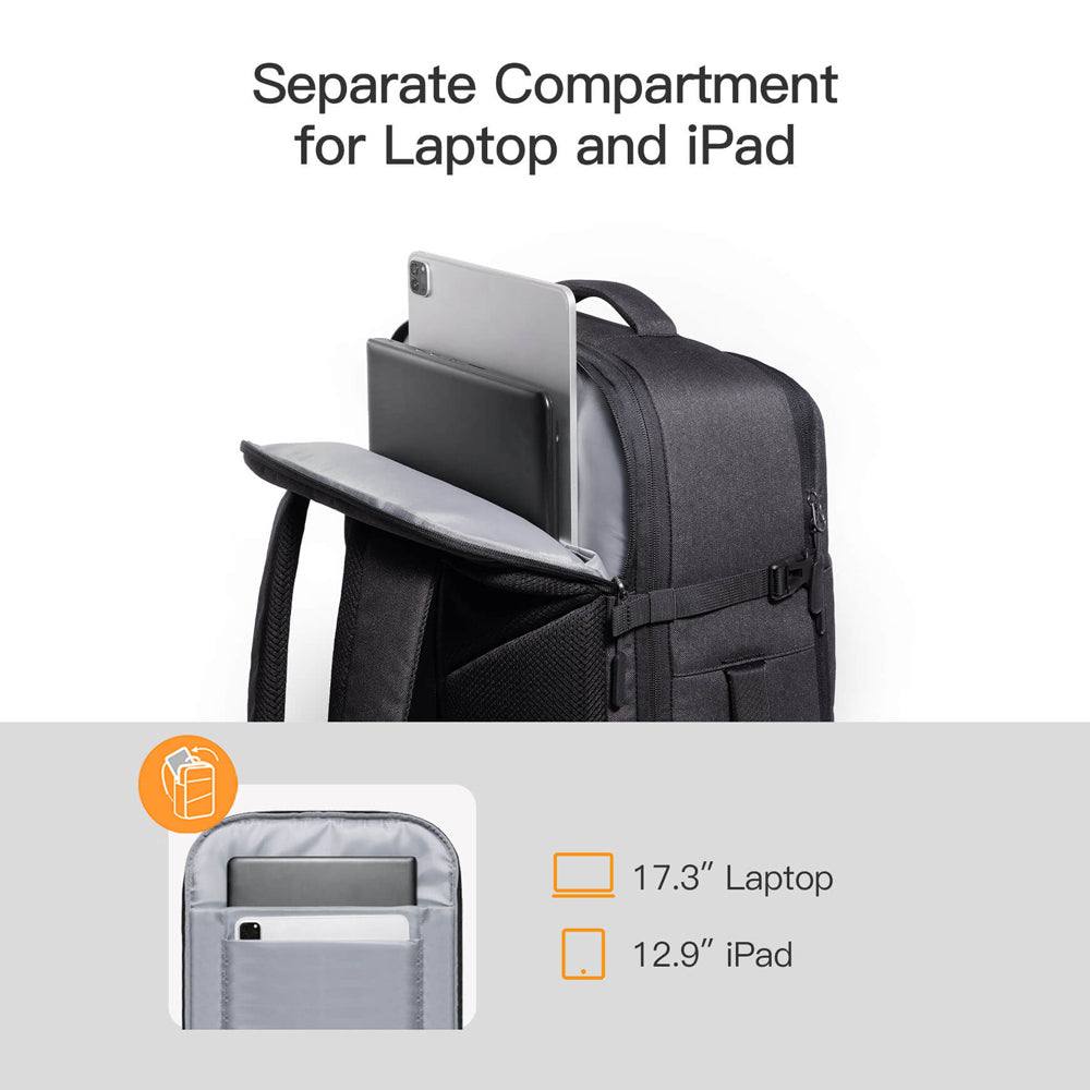 Expandable Travel Backpack 20L - Black