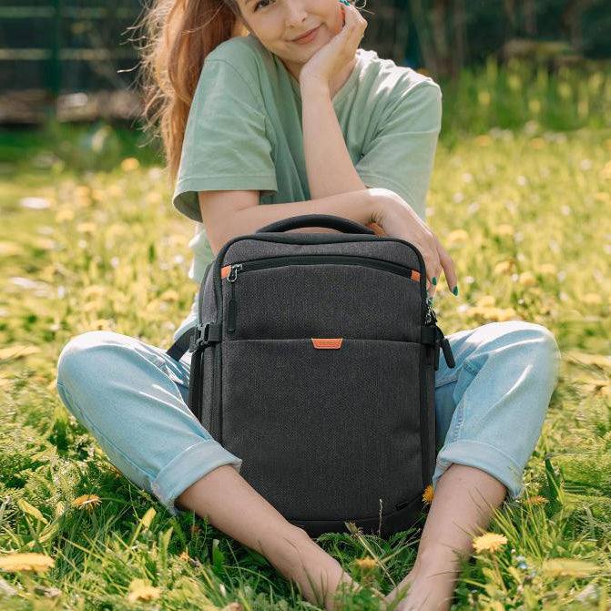 Expandable Travel Backpack 20L - Black