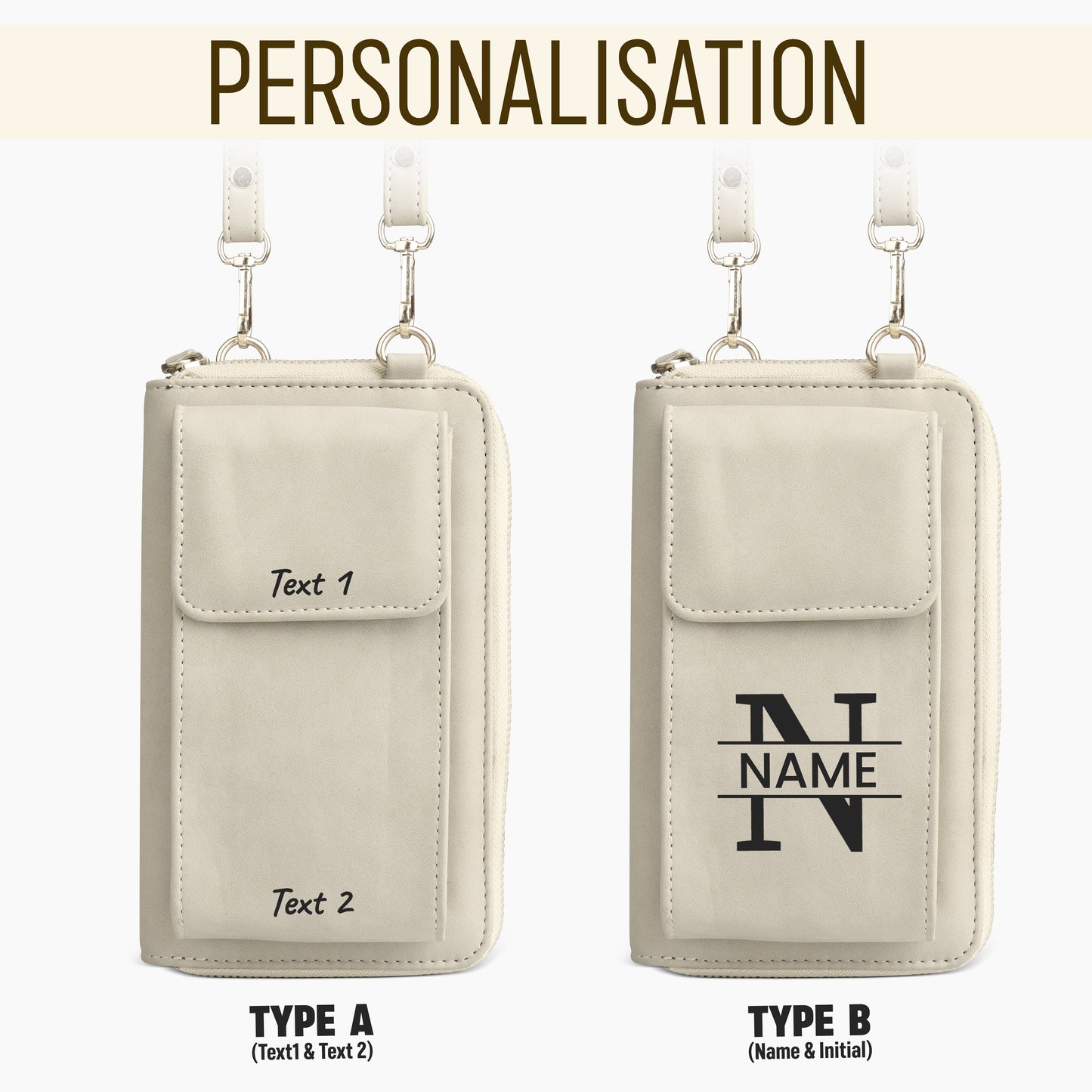 Personalized Leather Crossbody Sling Bag For Women