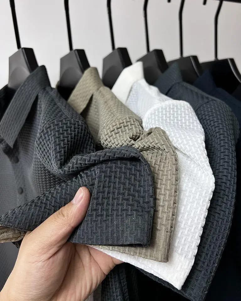 Imported Silk Textured T-Shirt For Men