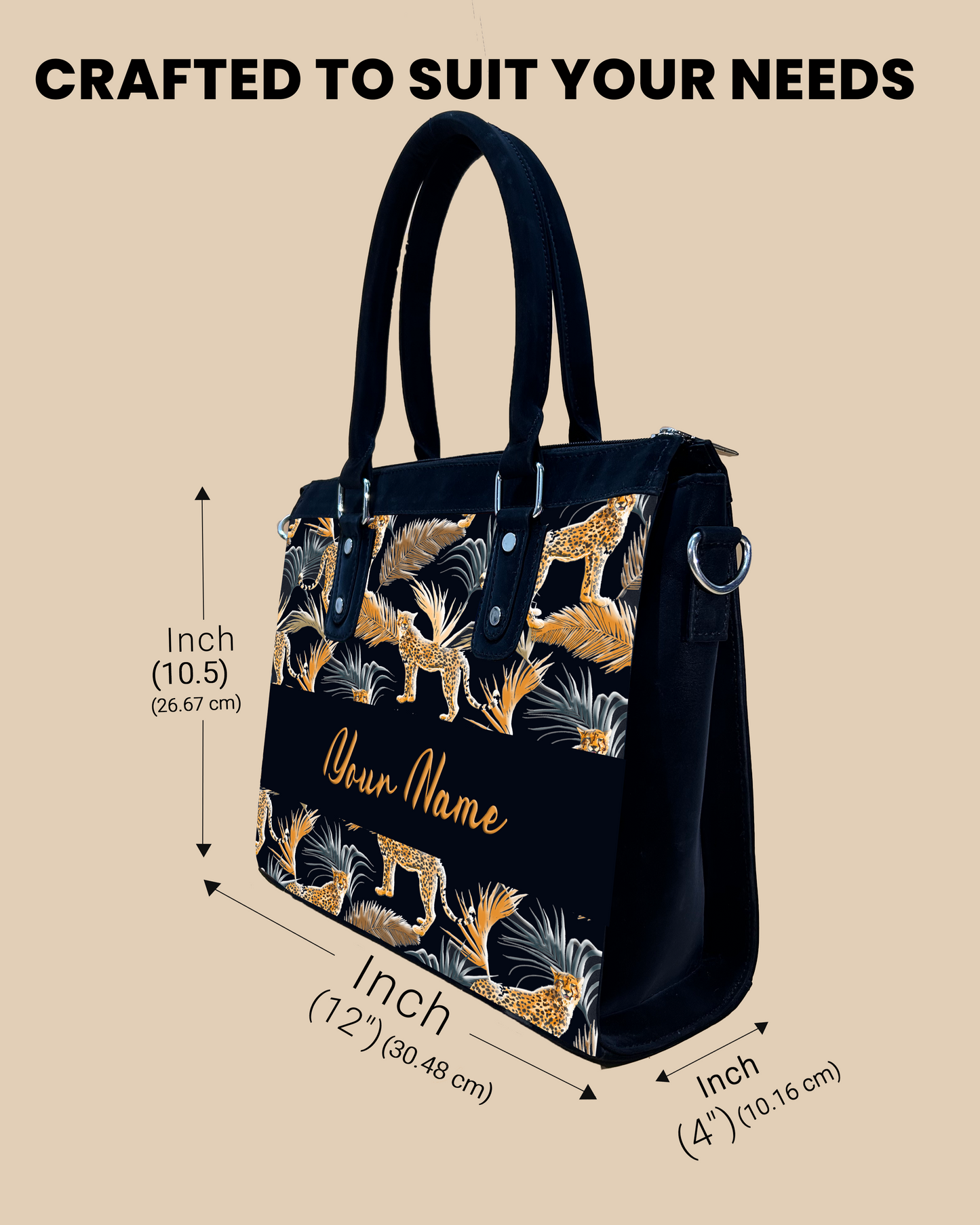 Aurelia Marine Pattern Background And Leopard Palms Designer Sling Bag for Everyday Use