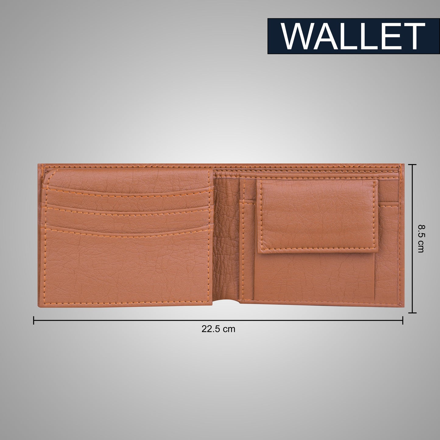 Premium Quality Men's Wallet With Name & Charm